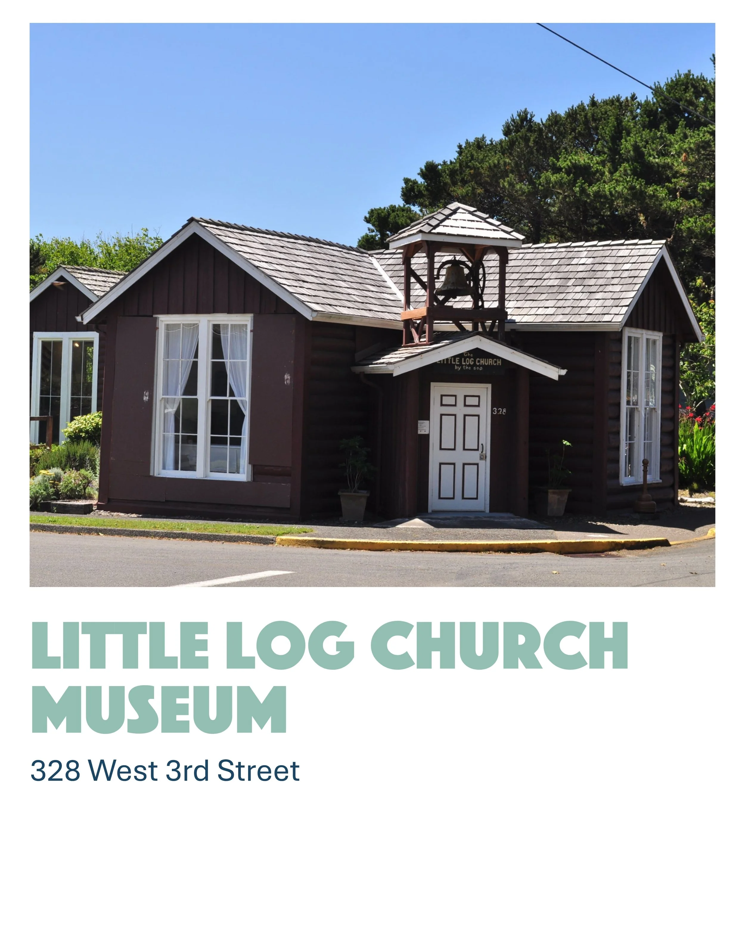 Little Log Church Museum in Yachats Oregon