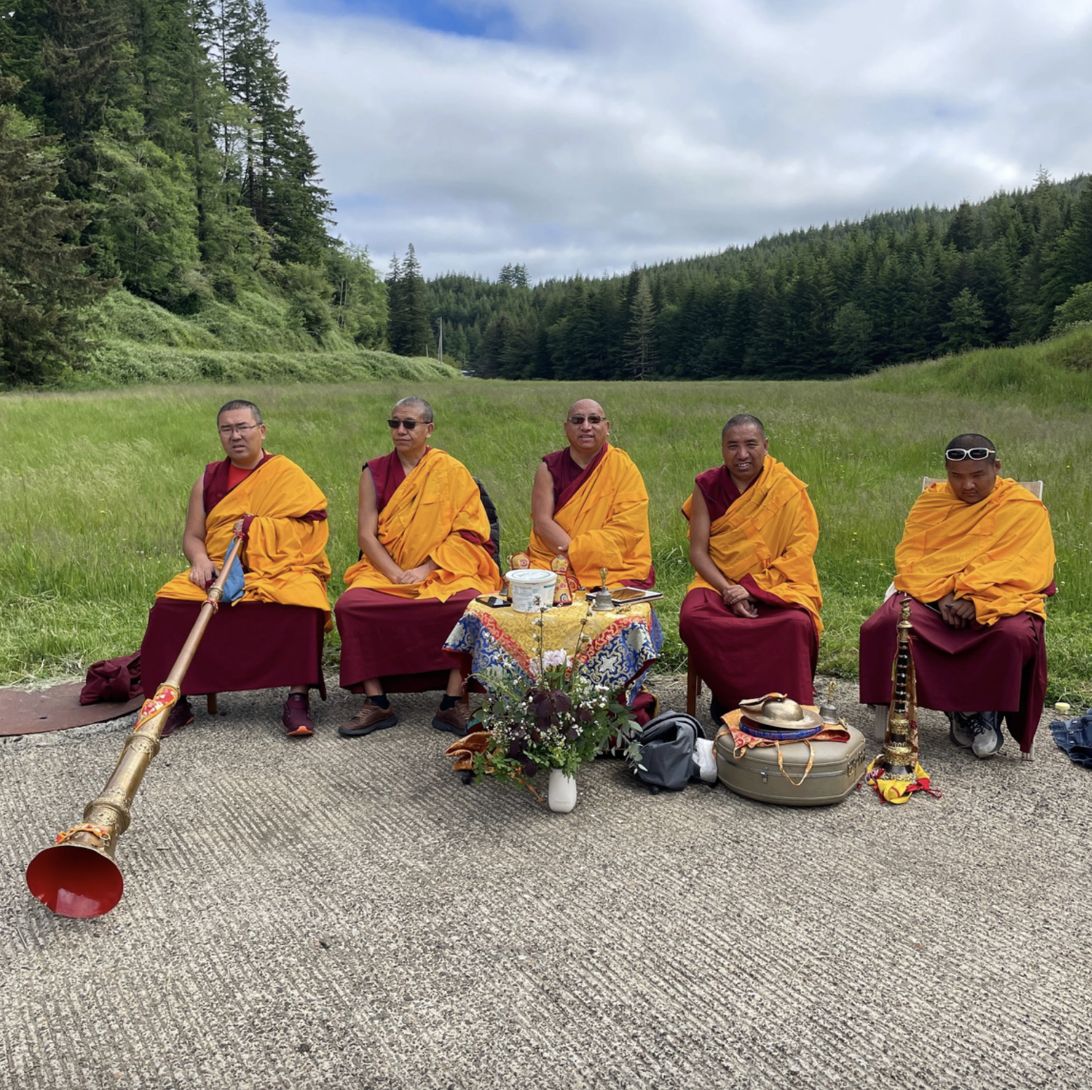 Tibetan Monks of Gaden Shartse Monastery (Phukhang)