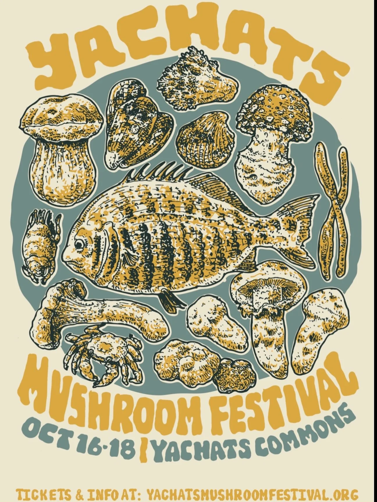 Yachats Mushroom Festival. Please spore responsibly 🍄&zwj;🟫

📆Oct 16-18
📍Yachats, Oregon
🧑&zwj;💻🕸️ yachatsmushroomfestival.org

Poster by @sporelust