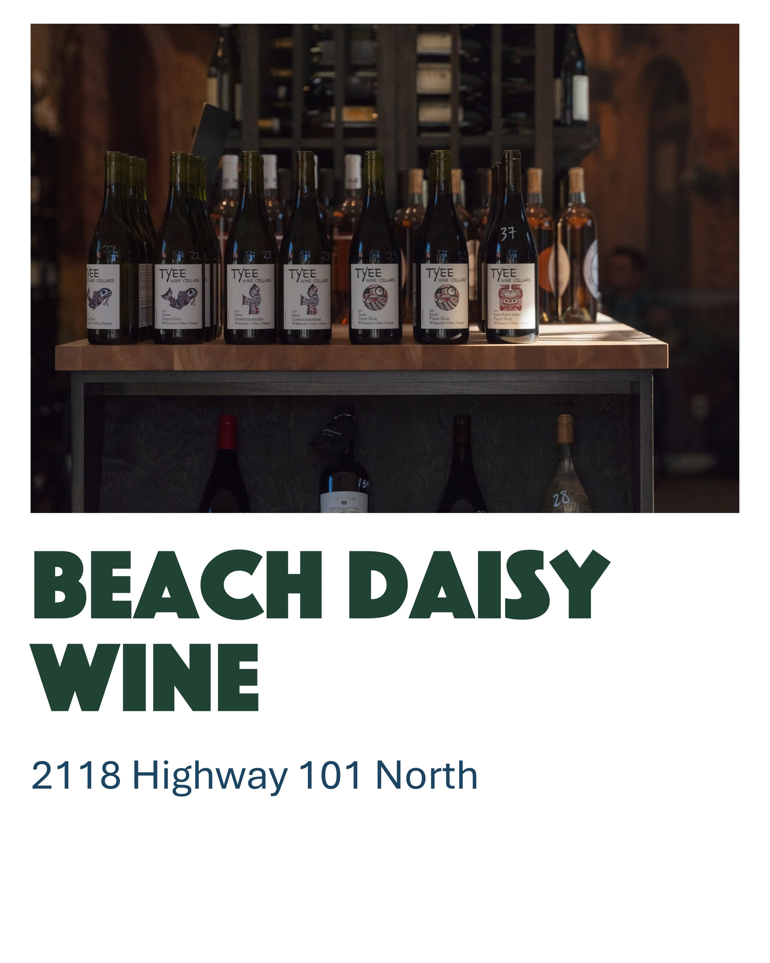 Beach Daisy Wine Shop and Bar in Yachats Oregon