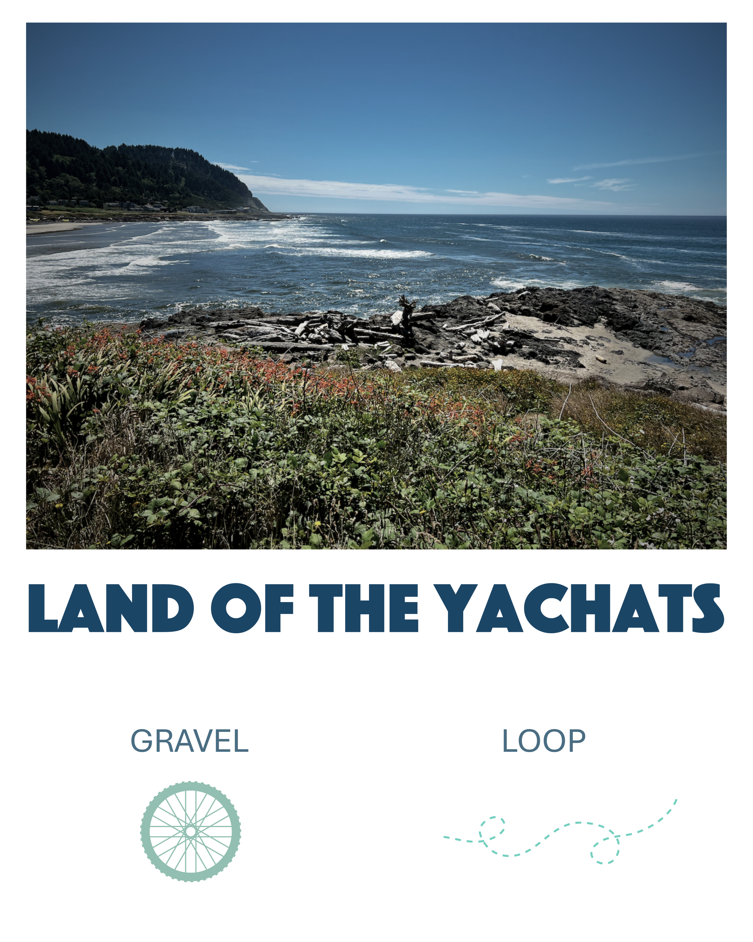 Land of the Yachats Bike Trail Yachats Oregon, Gravel Bike Trail, Loop Trail