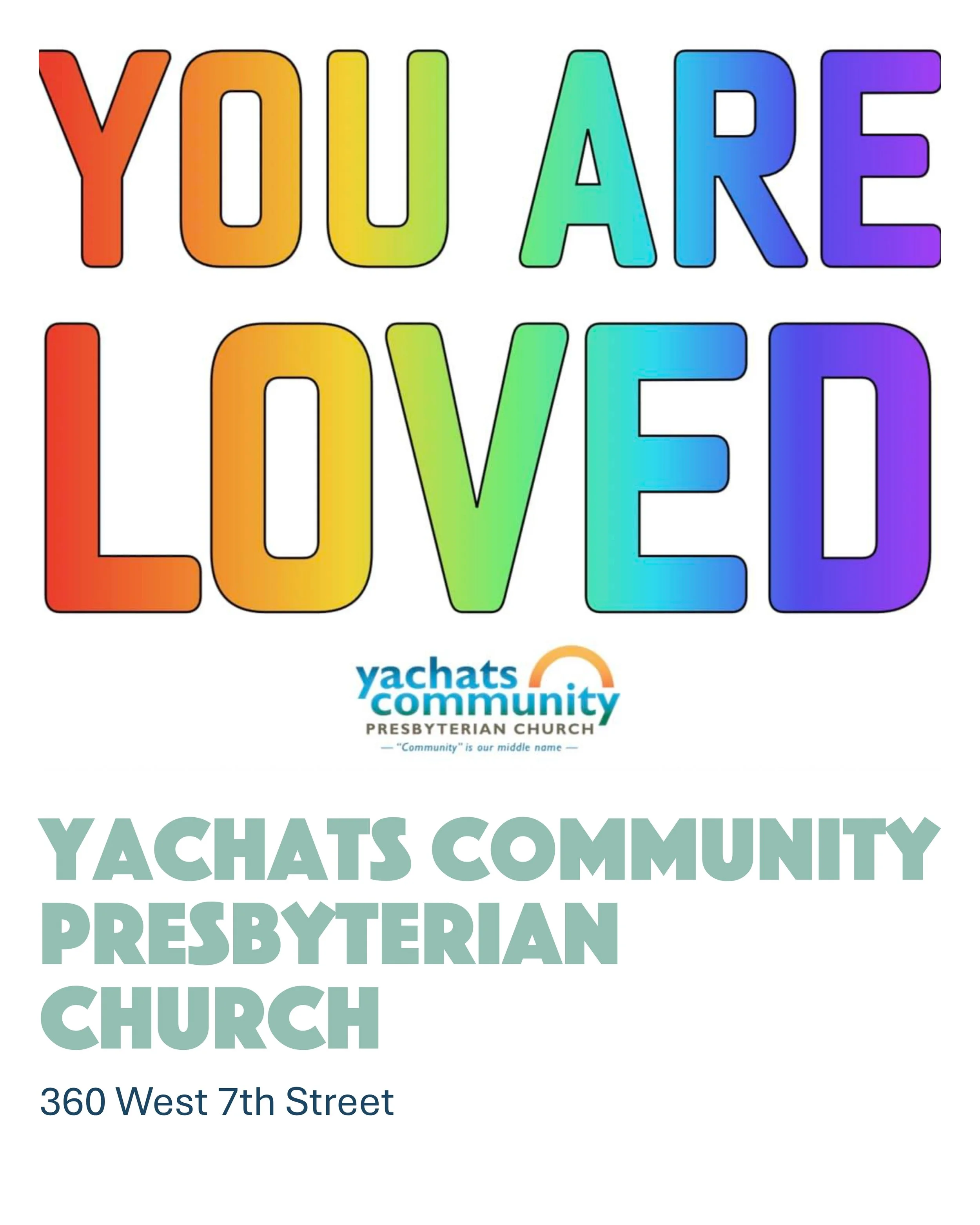 Yachats Community Presbyterian Church, all are welcome, in Yachats Oregon