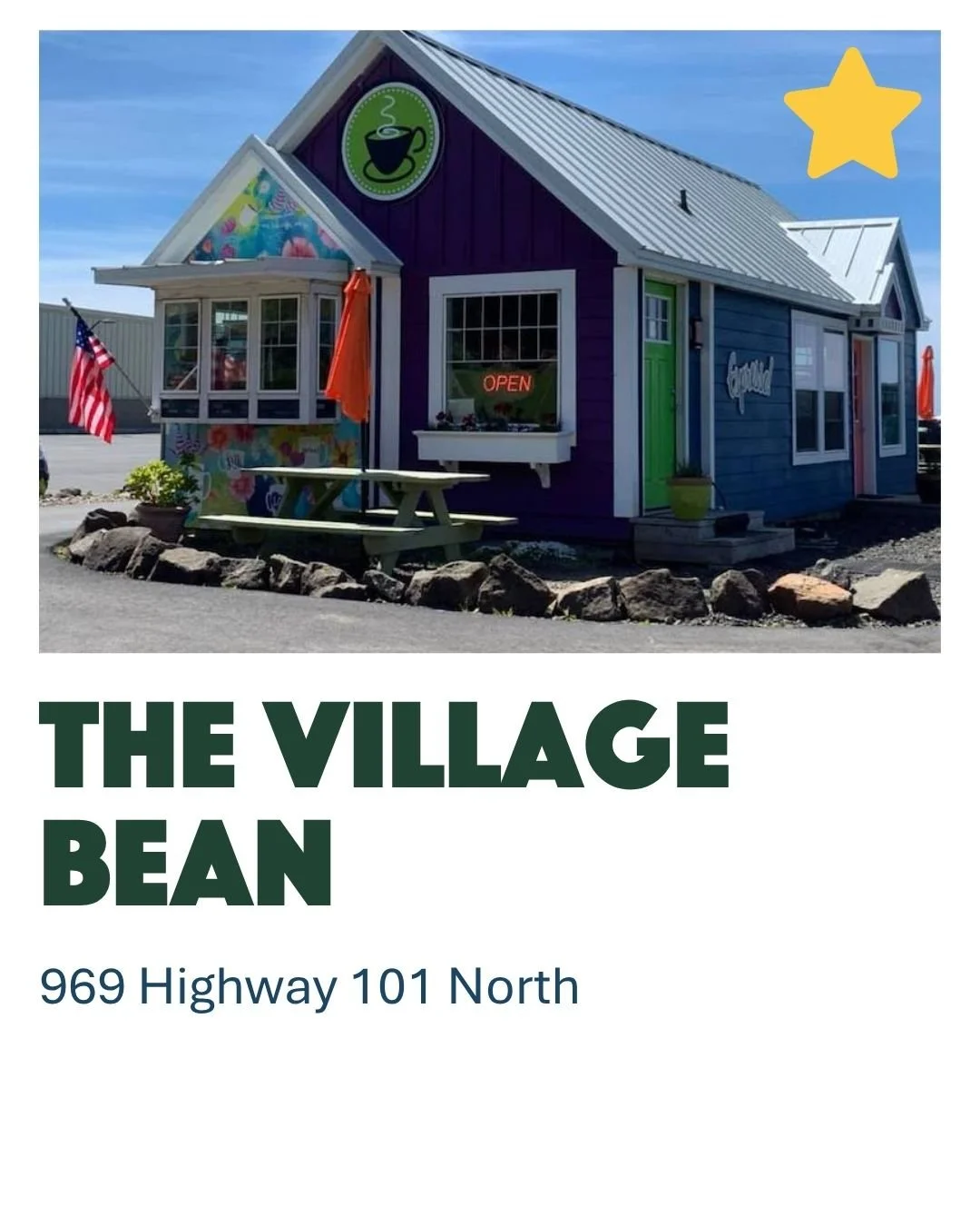 The Village Bean Coffee in Yachats Oregon