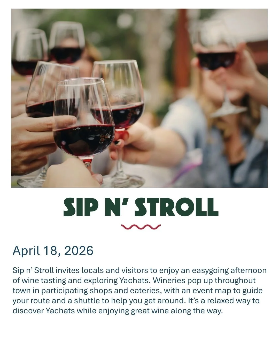 Sip n' stroll in yachats Oregon