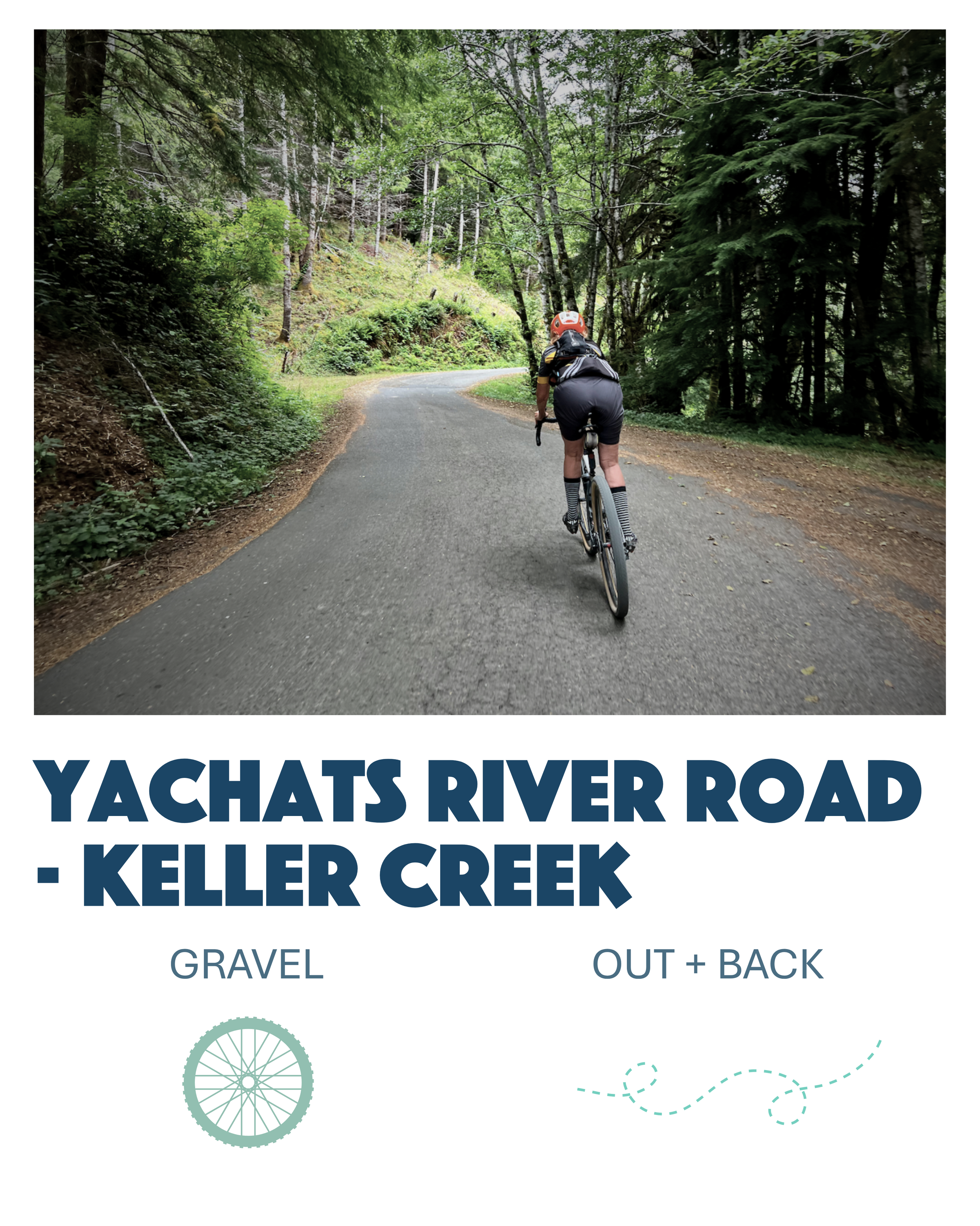 Yachats River Road - Keller Creek Bike Trail, Gravel Bike Trail, Out and Back Trail