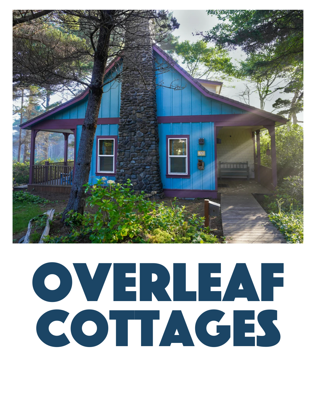 Overleaf Cottages. Ocean front home rentals in yachats Oregon. Oregon Coast ocean front home rentals.