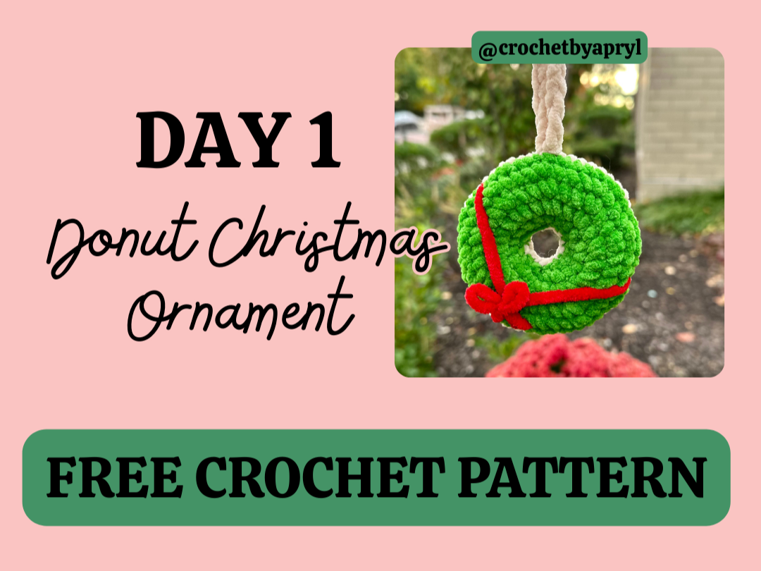 Donut Christmas Ornament Crochet Pattern
