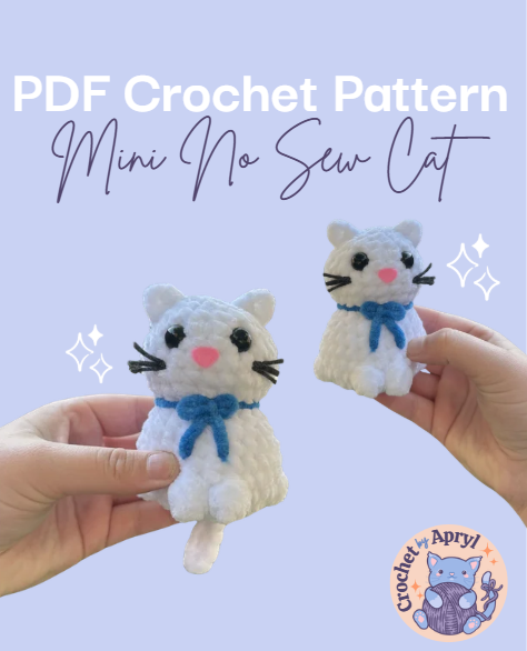 Mini No Sew Cow PDF Crochet Pattern