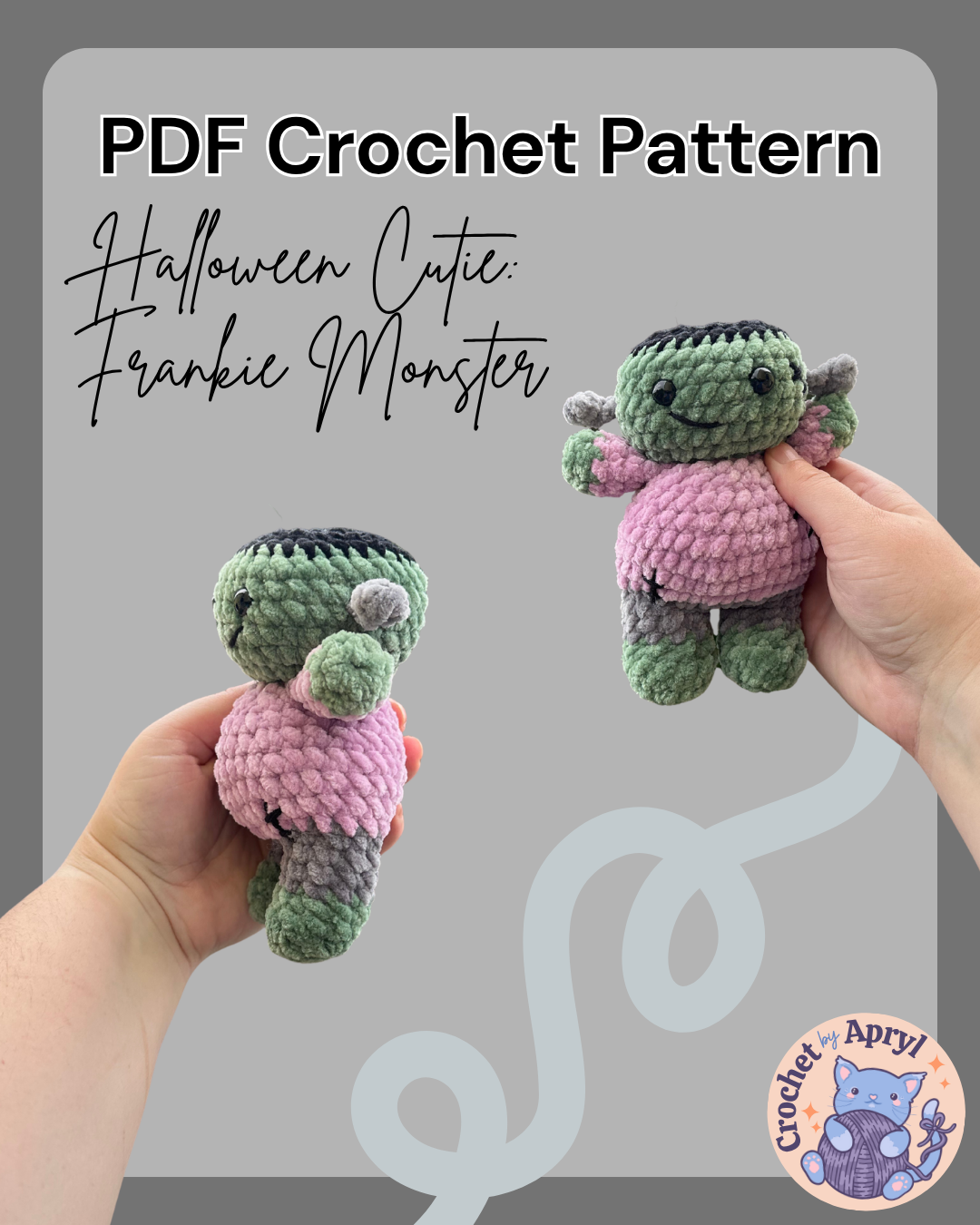 Halloween Cuties: Frankie Monster PDF Crochet Pattern
