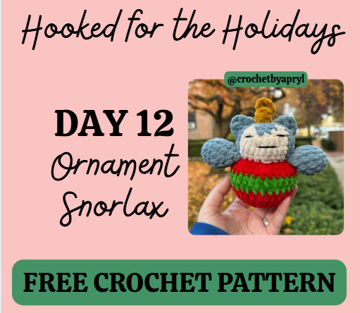 Ornament Snorlax PDF Crochet Pattern