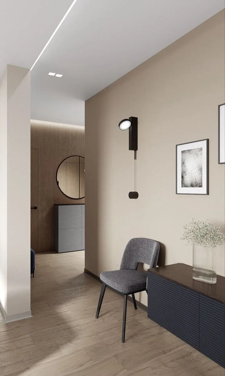 Warm-toned paint colour applied at a home entrance for a welcoming first impression