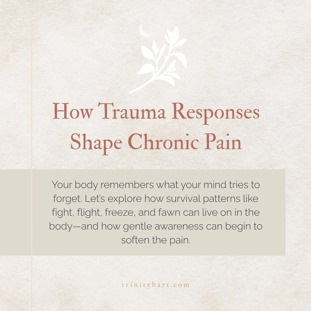 ❤️&zwj;🩹 Your body isn&rsquo;t betraying you&mdash;it&rsquo;s trying to protect you. 

Fight, flight, freeze, and fawn aren&rsquo;t just emotional patterns. They&rsquo;re survival strategies etched into your nervous system.

Chronic pain can be a wh