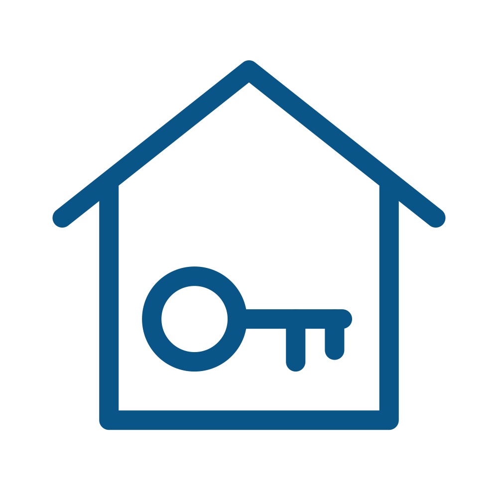 Icon of a house with a hammer