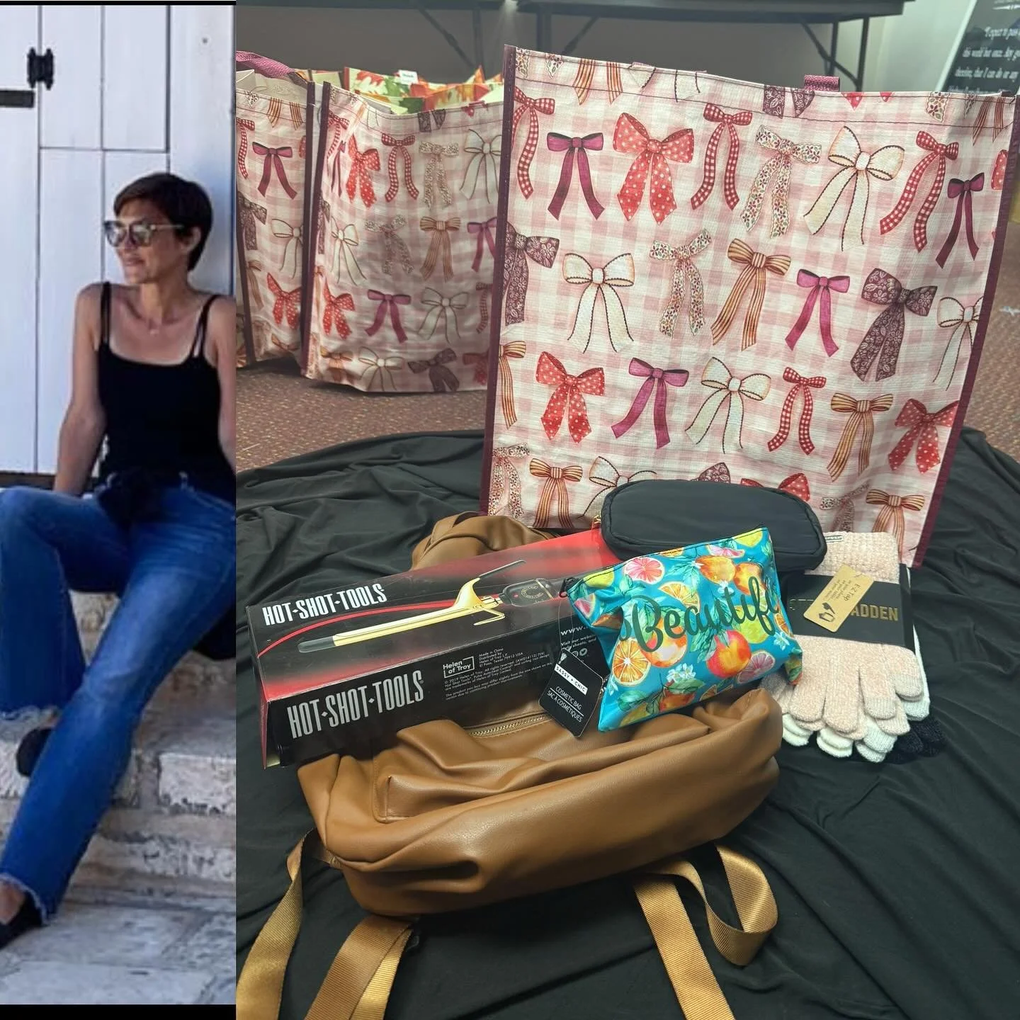 A huge thank you  to Andrijana for sponsoring a woman and fill a huge bag of love including her woman&rsquo;s desire to have her own curling iron! What a gift of love ❤️