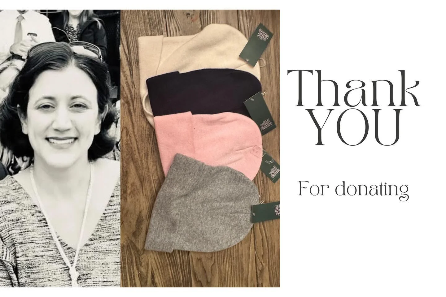 Thank you Jacqueline for the warm hats - thank you for your support and love ❤️ grateful for you.