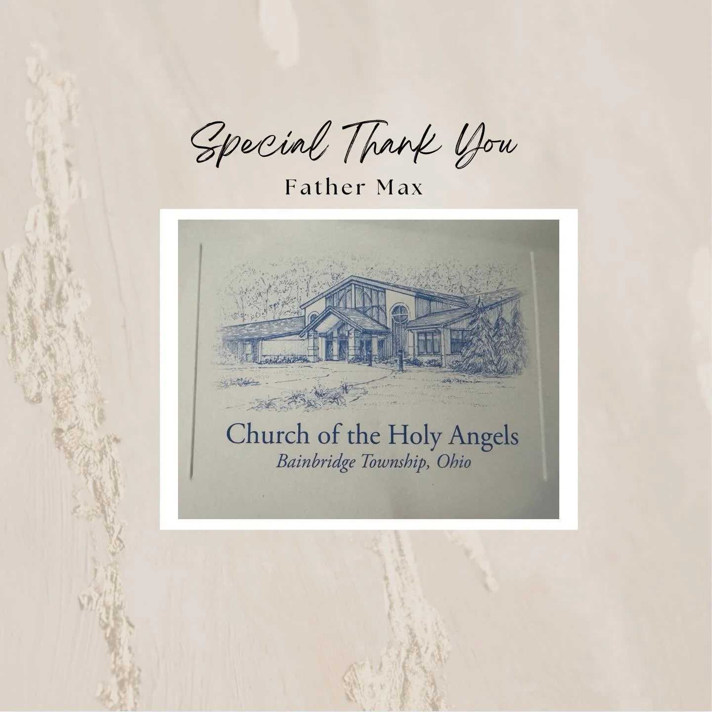 So much gratitude to father Max in the amazing parish of holy Angels ❤️