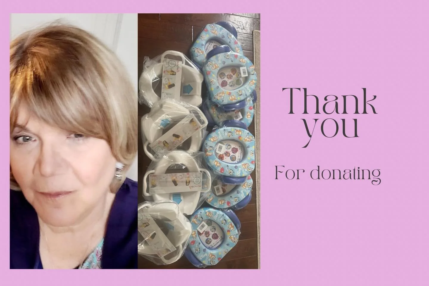 Thank you Carol for all the amazing Potty Donations! We are grateful for tour beautiful heart &hearts;️
