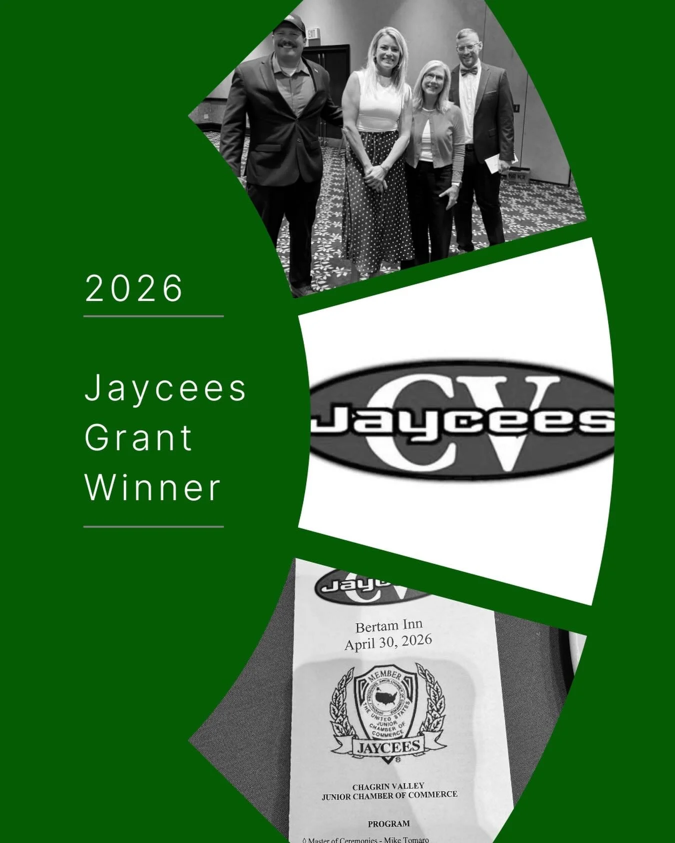 ✨ We had the honor to attend the Jaycees 2026 Distinguished Service Awards Dinner and receive  a generous Grant for the work we provide  at the @theclekindnesscollection ✨  We are blown away by the recognition and generosity that @cfjaycees has entru