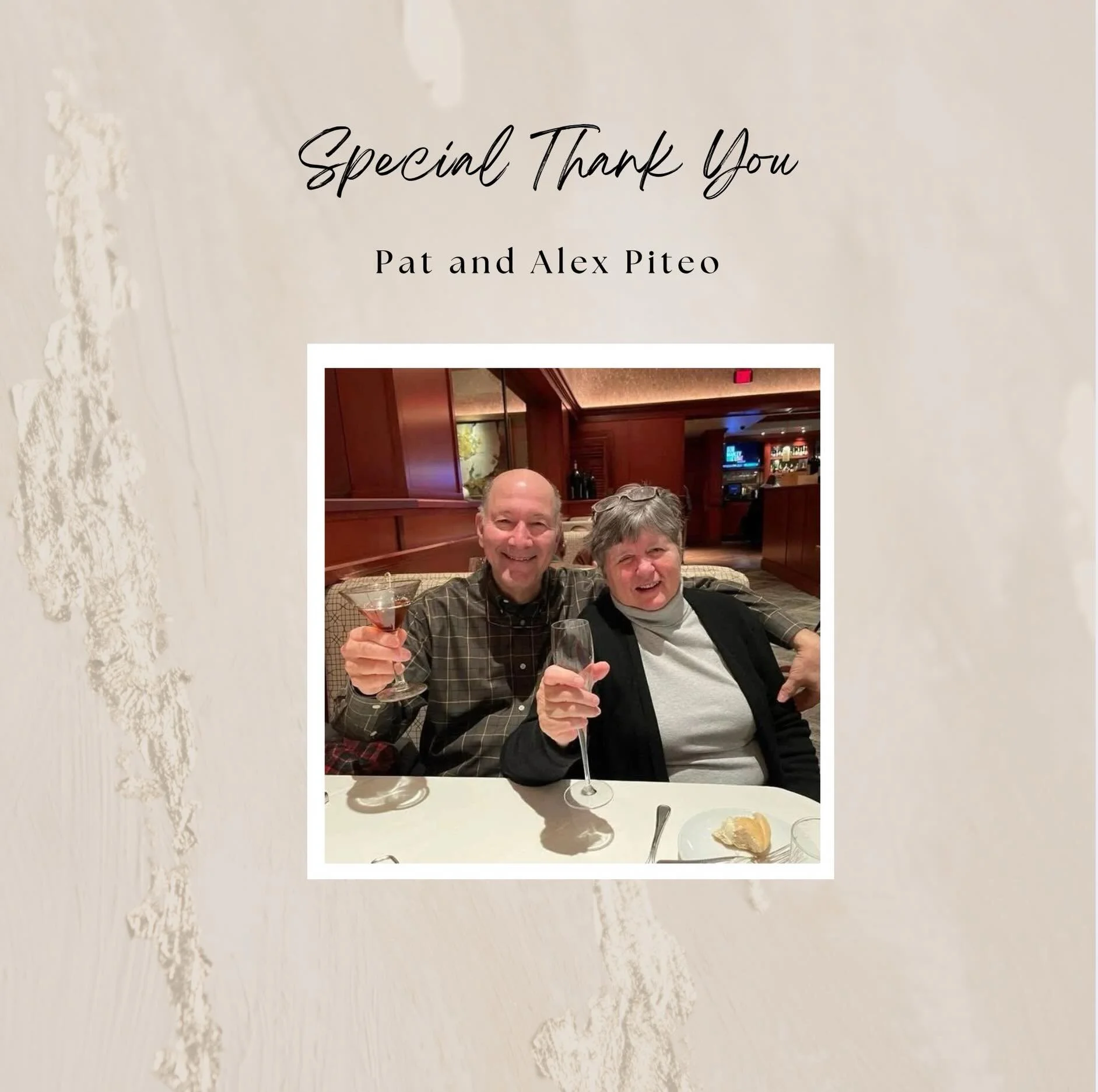 Thank you to the Piteos for the tremendous support throughout the years and helping us make other lives a bit brighter- Thank you for being part of this community of givers❤️