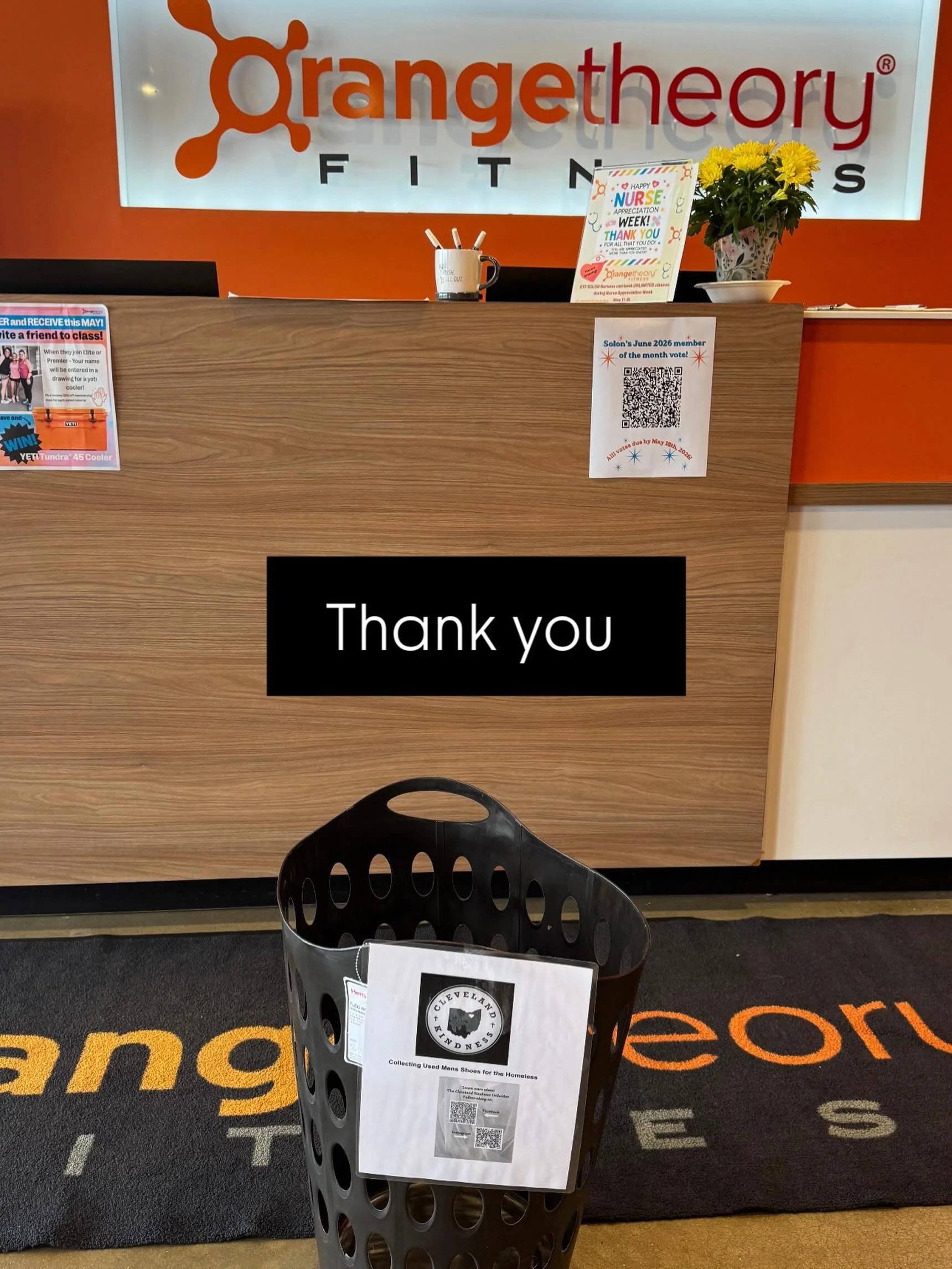 Thank you @otfsolon community for being a collection site for used shoes for the homeless 🧡 Consider being a collection site for any items on our Shelter Support list - let us know!