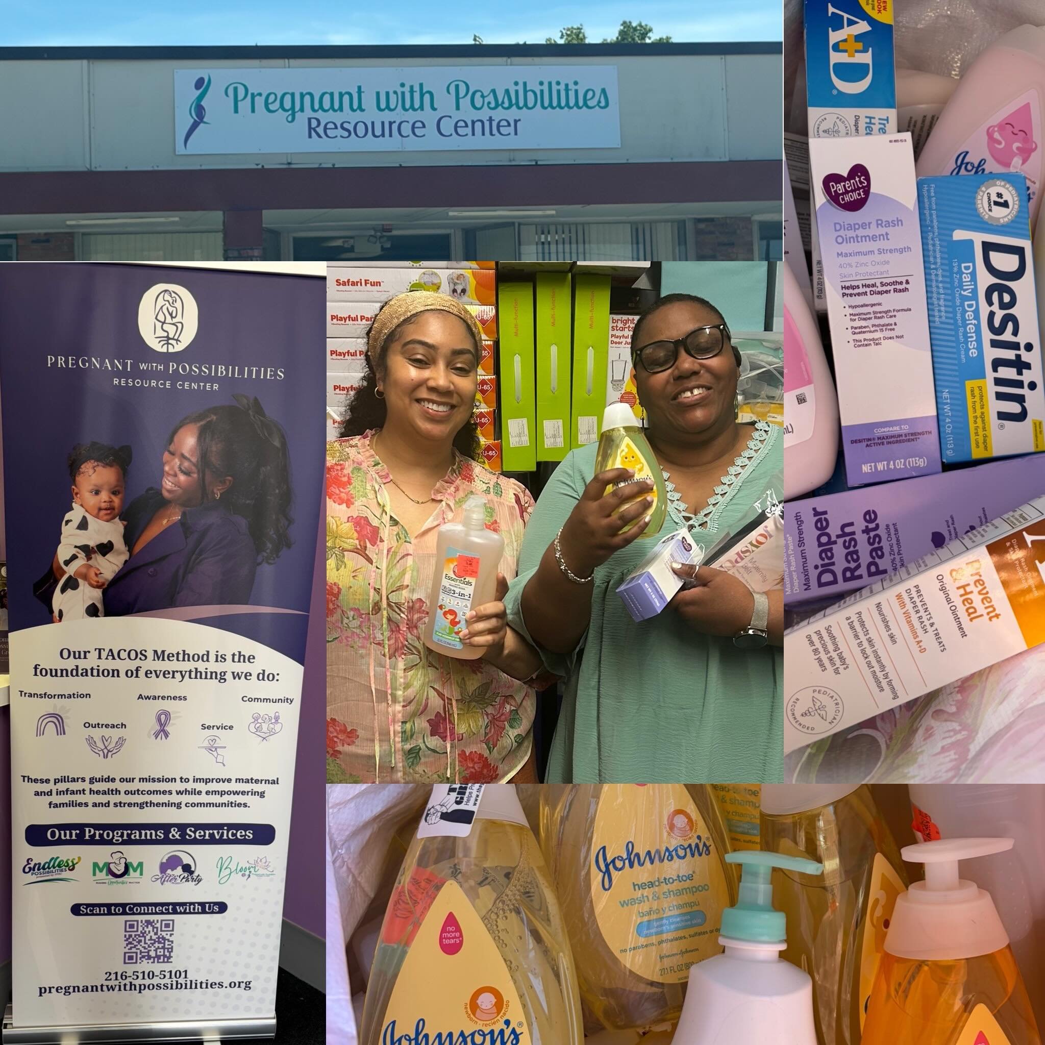 Black babies in Ohio are 164% less likely to see their first birthday.  @theclekindnesscollection has partnered with @pregnant_possibilities to help those odds! We provided shampoo,body wash and diaper rash cream! Founded in 2015, Pregnant with Possi