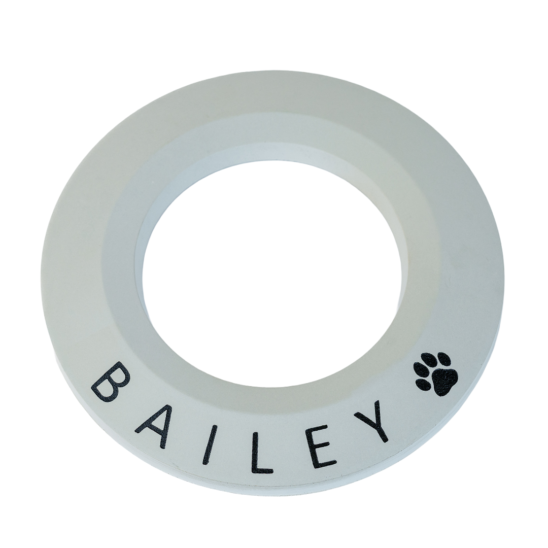 RememberRing memorial ring with painted and engraved design