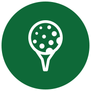 Icon of a golf ball on a tee