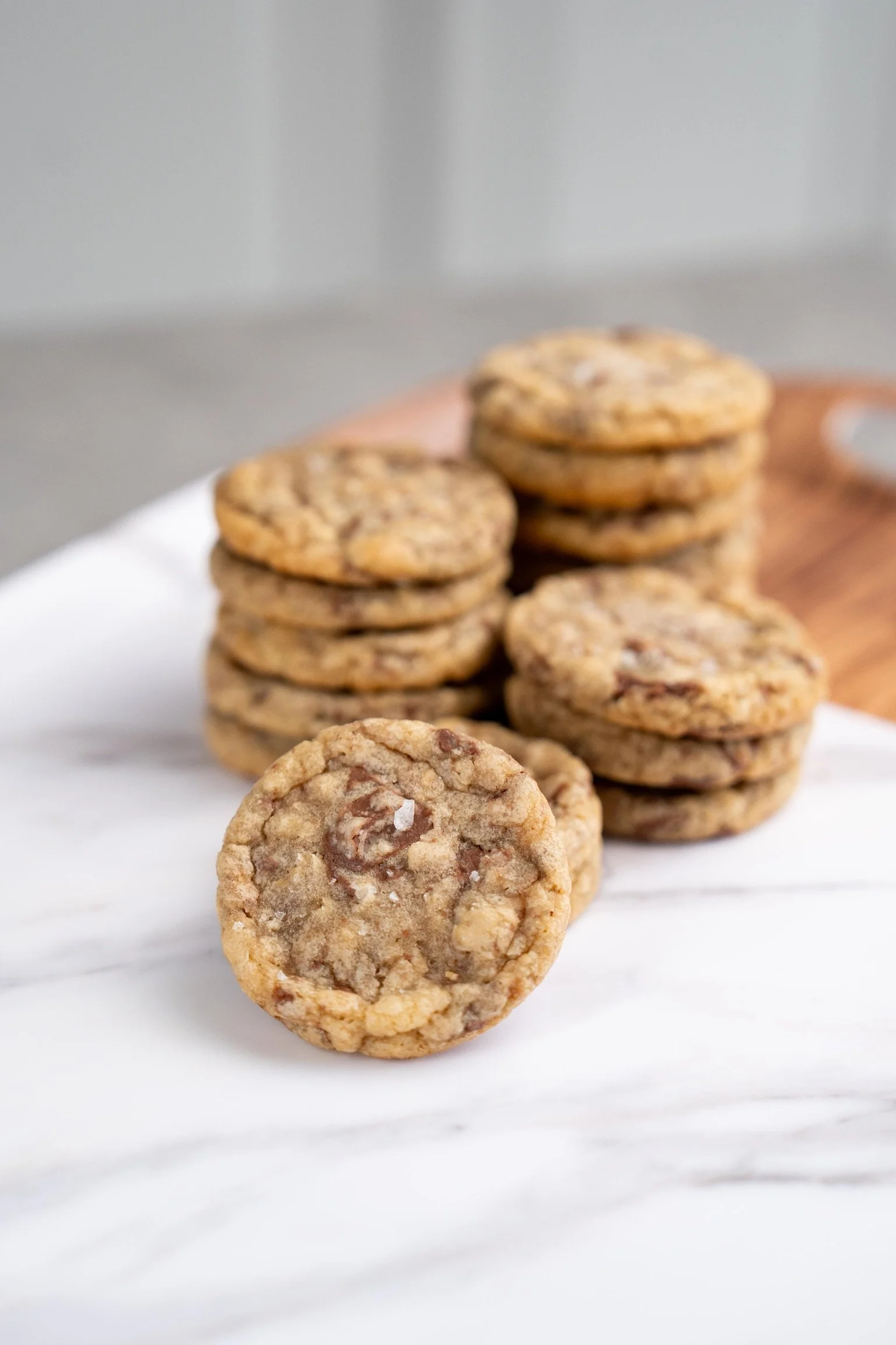 Salted Toffee Crunch Cookies