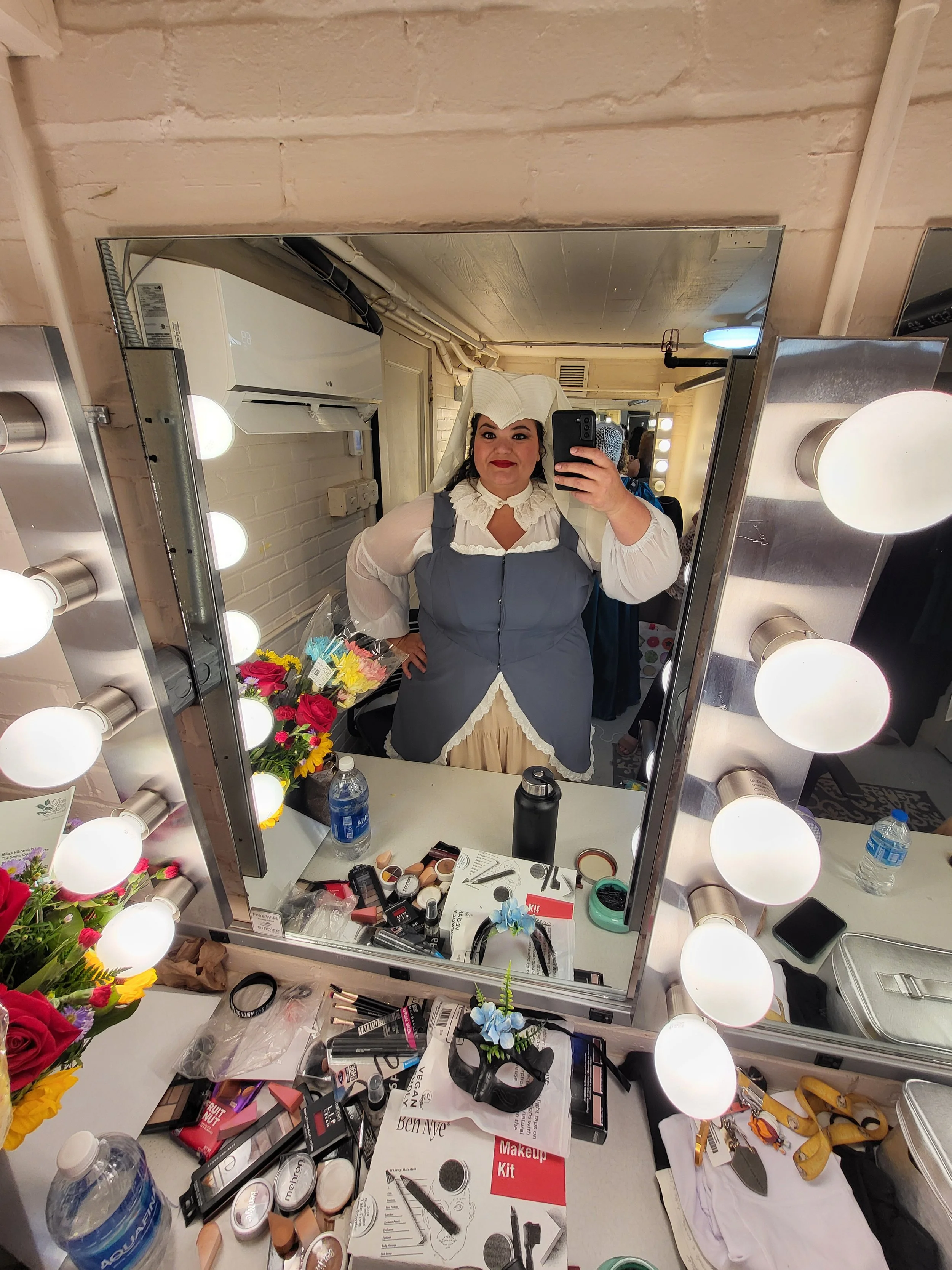 Ready for Falstaff as Mistress Quickly