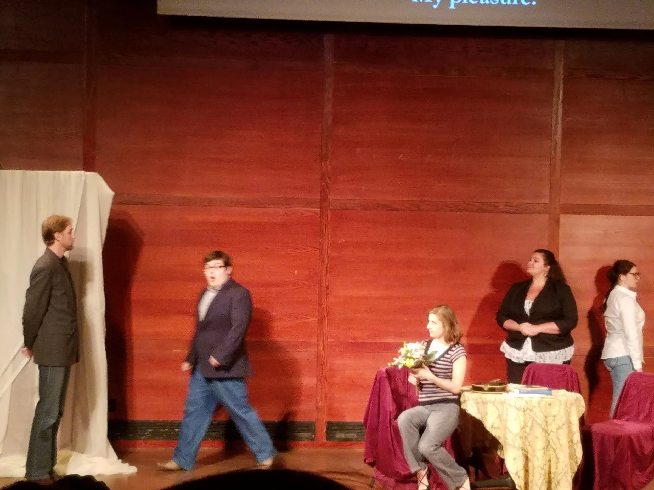 As Madame Larina in scene from Eugene Onegin