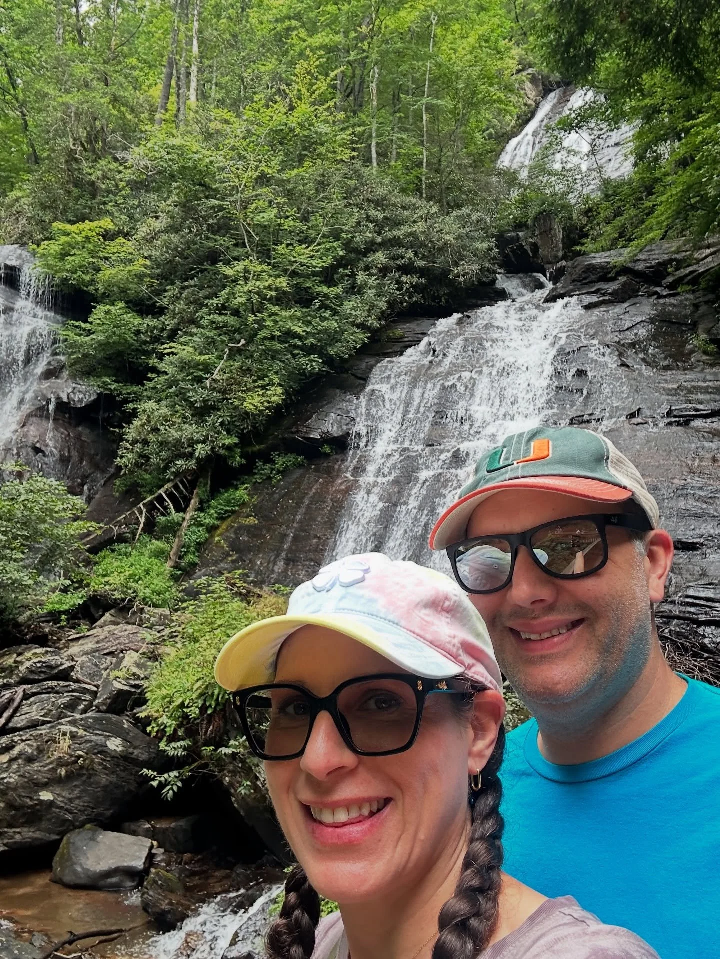 10 years in and still chasing waterfalls together. 🌊❤️ Happy 10th Anniversary @briangefen ❣️❣️❣️ Here&rsquo;s to the next 10 and beyond✨🌟🌟✨