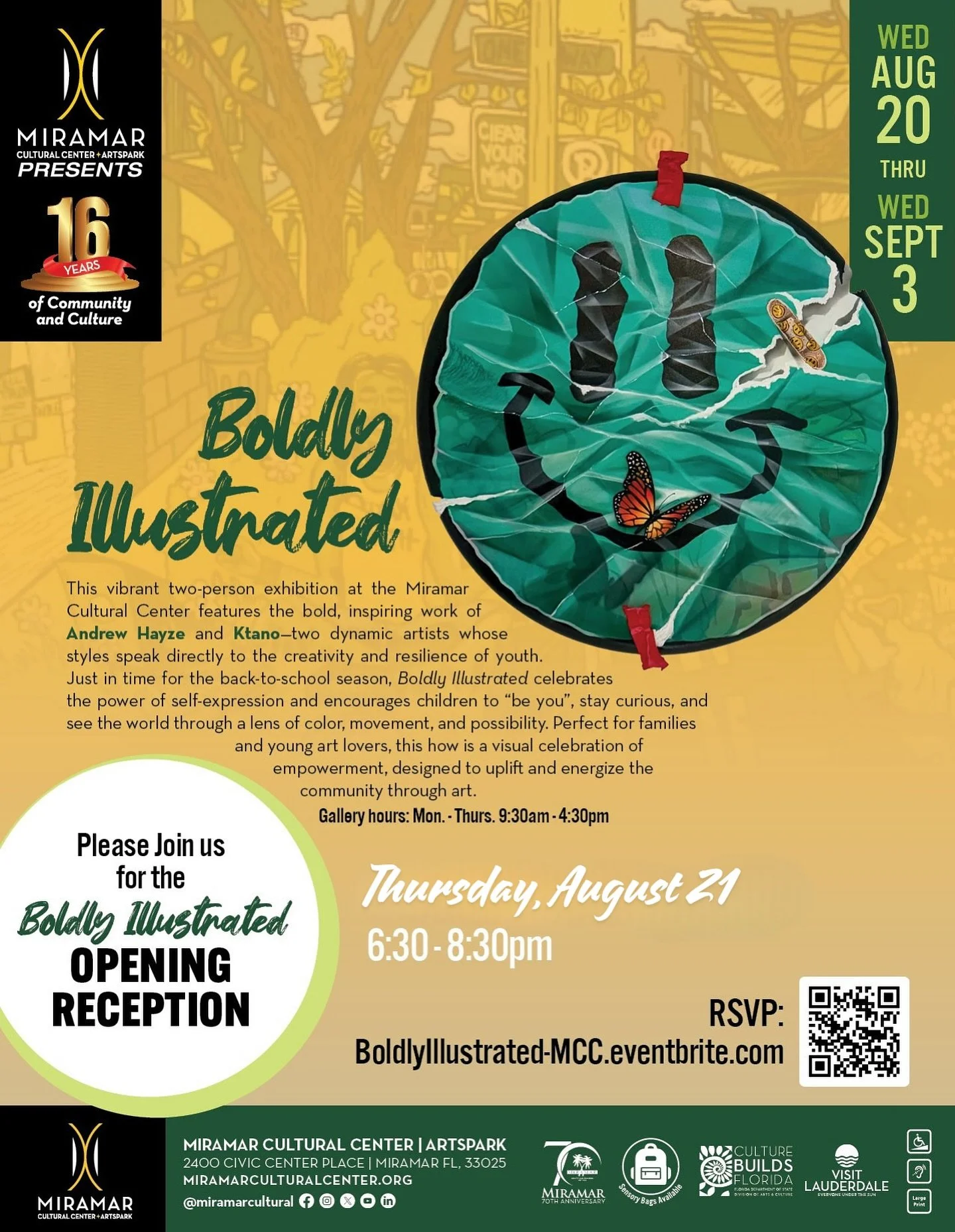 🎉 You&rsquo;re Invited! 🎉

I&rsquo;m so excited to share &ldquo;Boldly Illustrated&rdquo; &mdash; a vibrant two-person exhibition I&rsquo;ve curated at @miramarcultural&rsquo;s Ansin Gallery featuring @ktano86 and Andrew Hayze @thehayzedone 

📅 Op