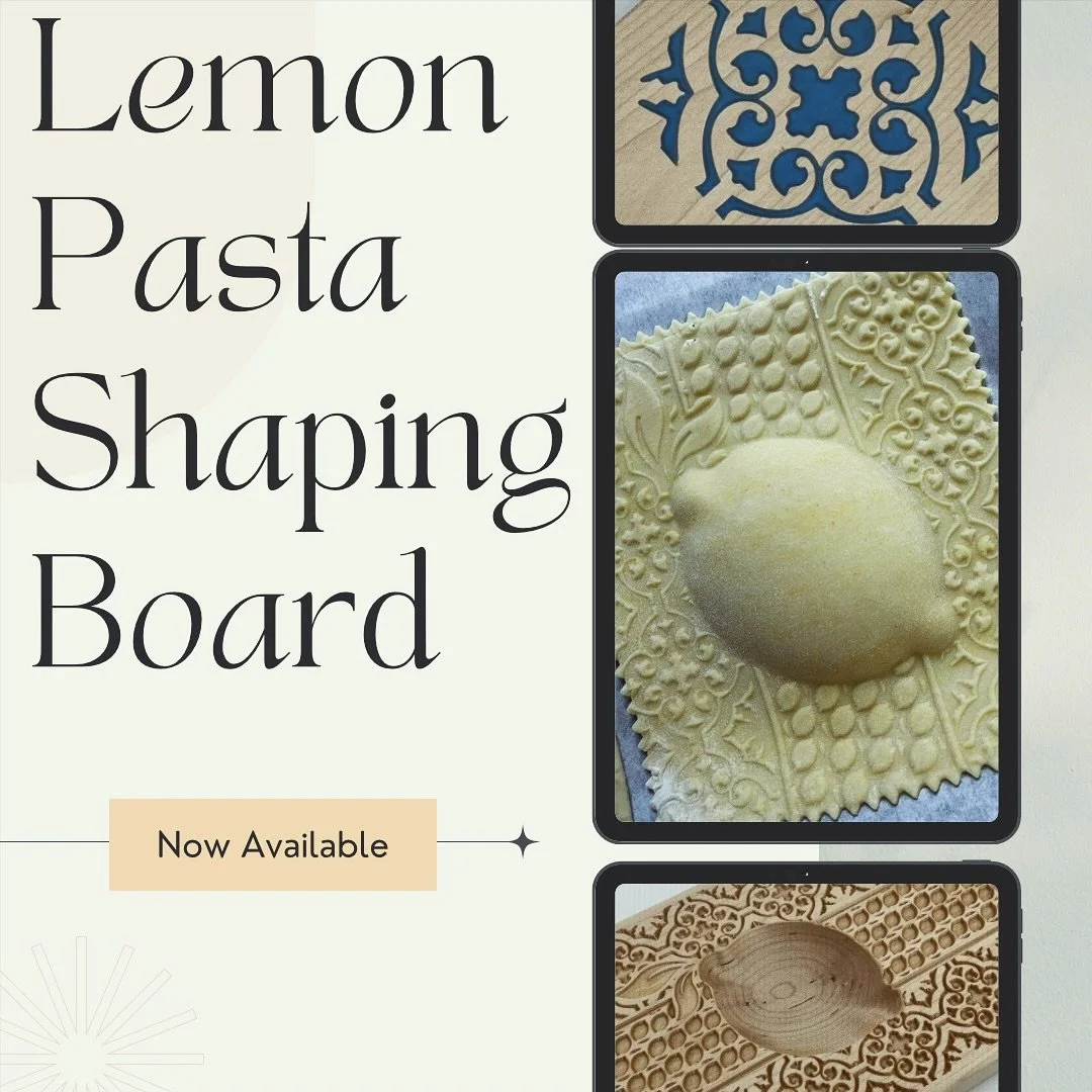✨ Bring Sicily into your kitchen ✨
Our Sicilian Pasta Shaping Board is more than just a tool—it’s a piece of Mediterranean artistry.
🌿 Crafted from maple wood (9" x 5")
🍋 Lemon ravioli pattern + gnocchi texture
🎨 Mediterran