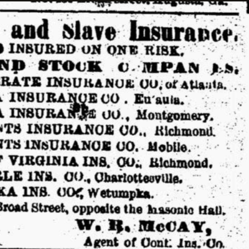 Slavery Era Insurance Registry
