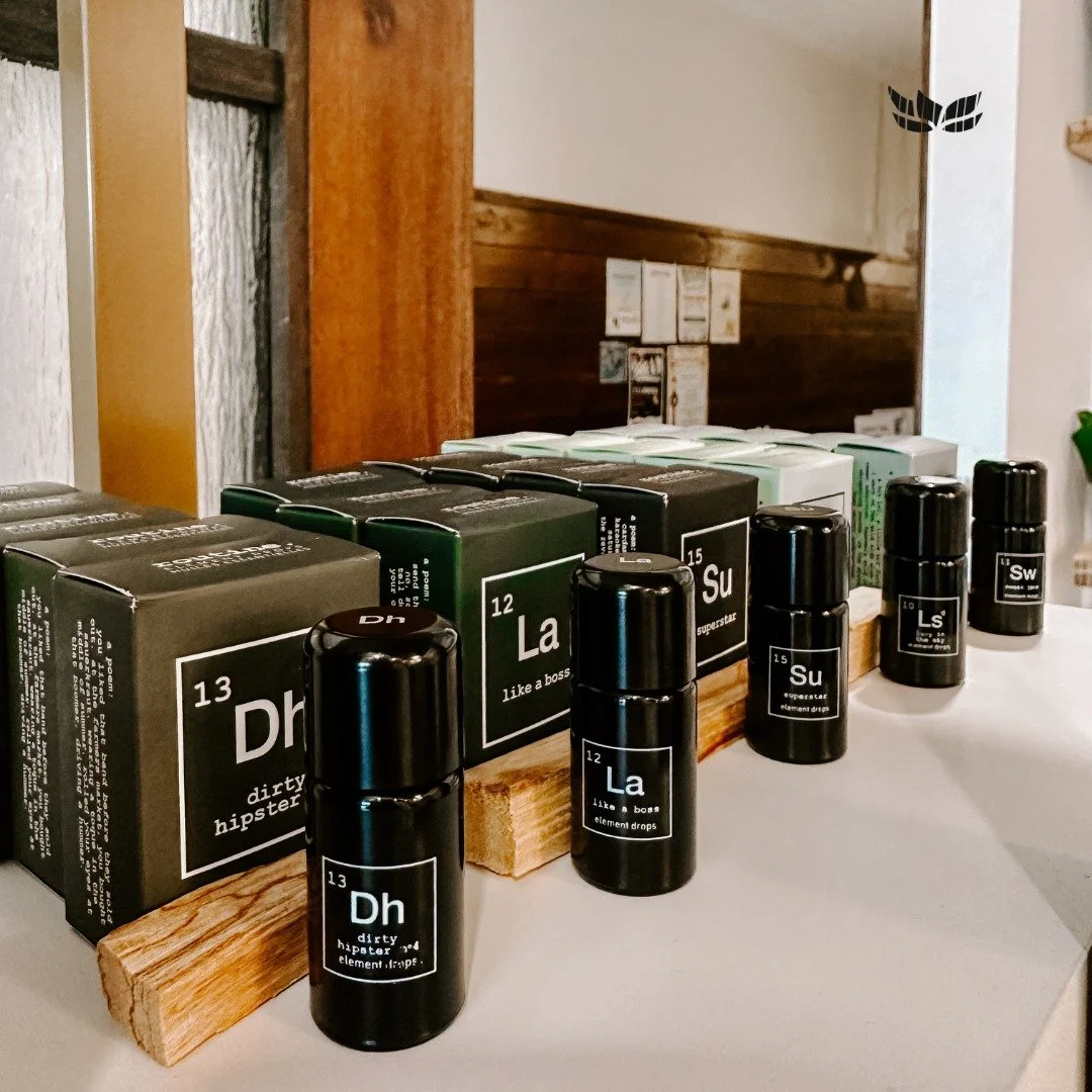 A little drop goes a long way 💧
Routine Element Drops are natural, mood-boosting scent blends you can wear, diffuse, or layer. Clean ingredients. Beautiful energy.

Available in:
Sweet Jane
Dirty Hipster
Lucy in the Sky