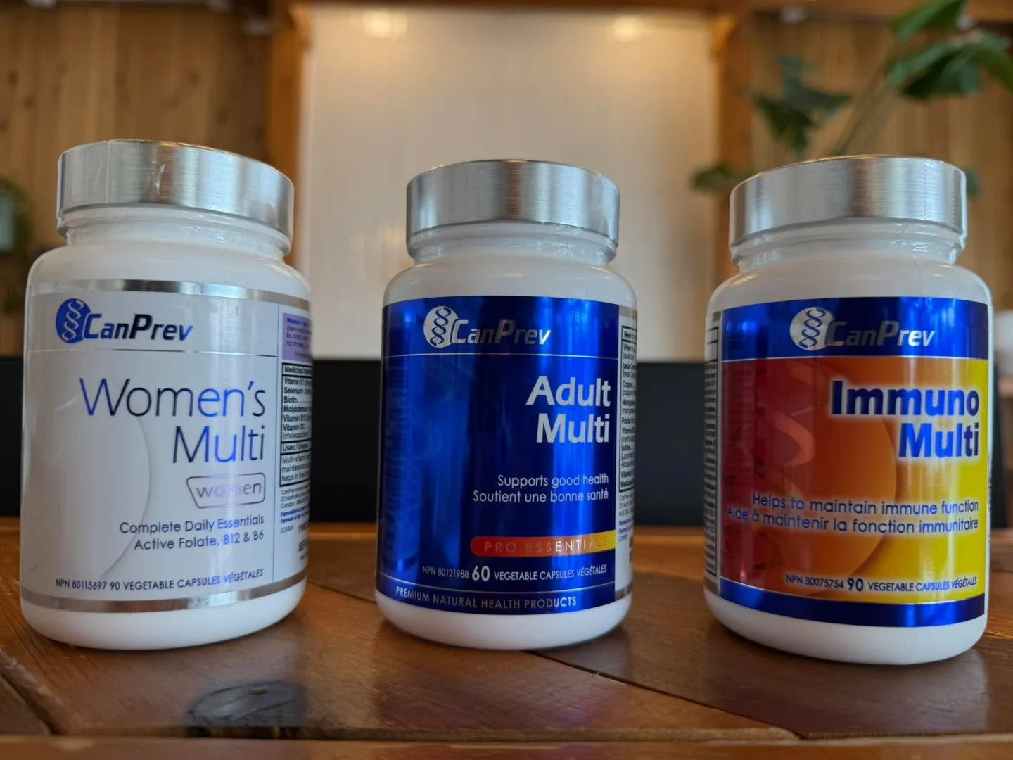 Here&rsquo;s our multivitamin lineup 🤍

We carry CanPrev Women&rsquo;s Multi, CanPrev Adult Multi, and CanPrev Immuno Multi &mdash; so you can find the right fit for your body and your season of life.

Whether you&rsquo;re looking for daily foundati