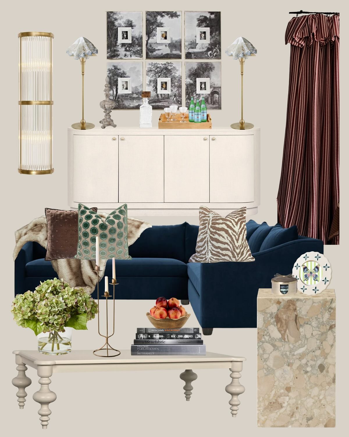 Who doesn&rsquo;t want/ love an in-home movie room? Talk about cozy, vibey, &amp; darn exciting! This next mood board edition is full of texture and vintage-chic touches that would make any media room the most desirable spot in your home. 

From the 