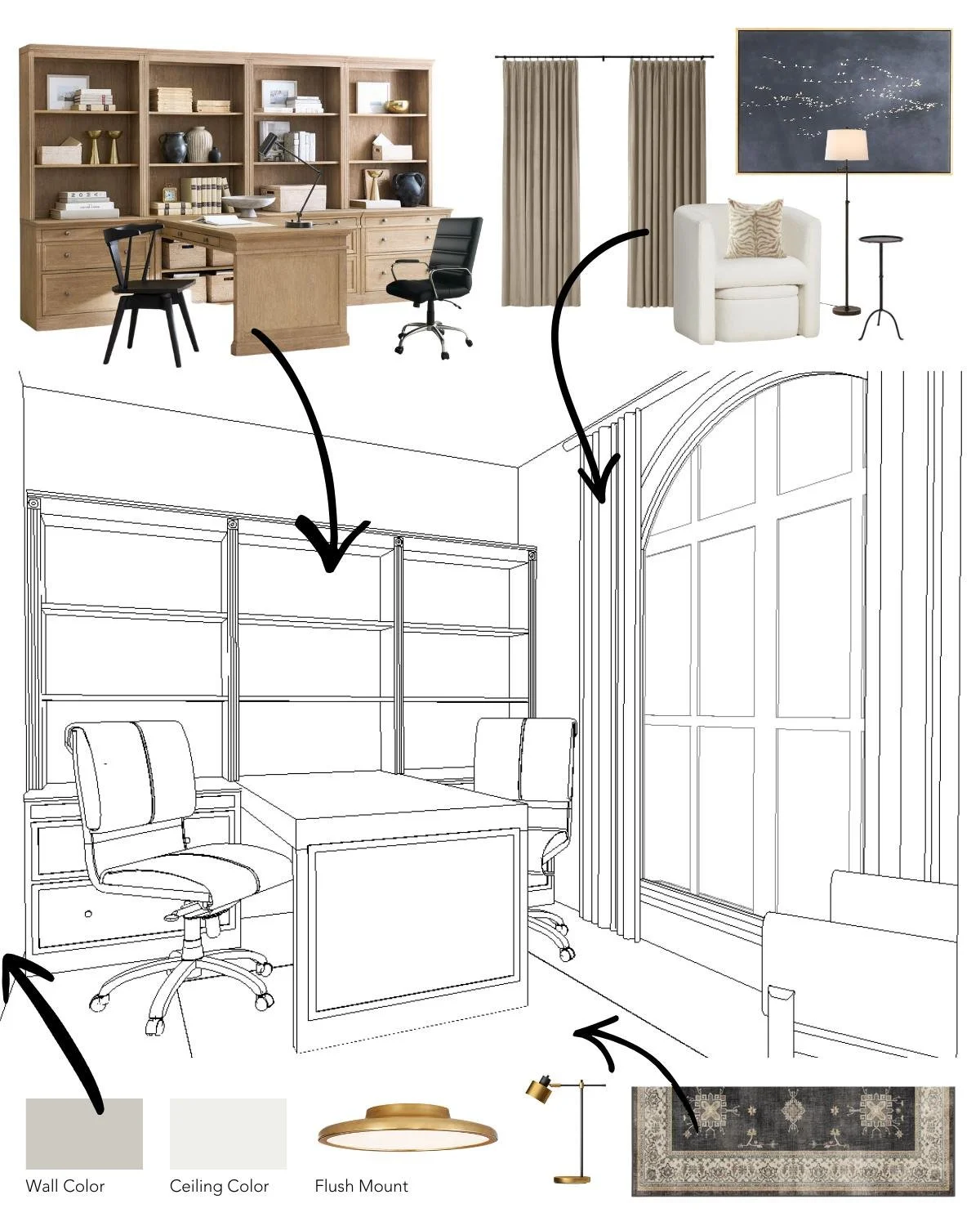 Excited for these clients &amp; there new home office!

#staybusy #interiordesign #homeoffice #businessgoals #newspacenewme