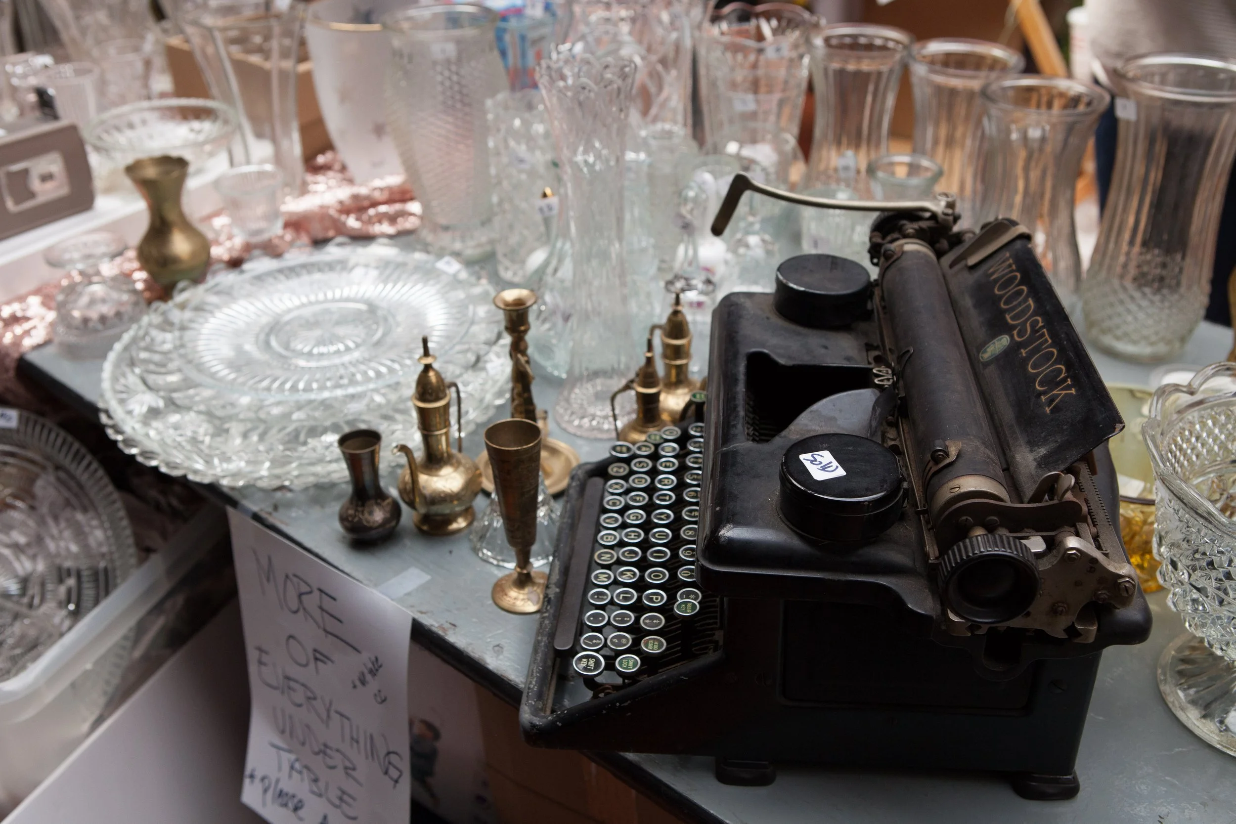 glass vases, plates, etc for resale