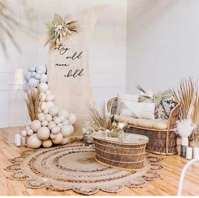 photo of boho-style decorations