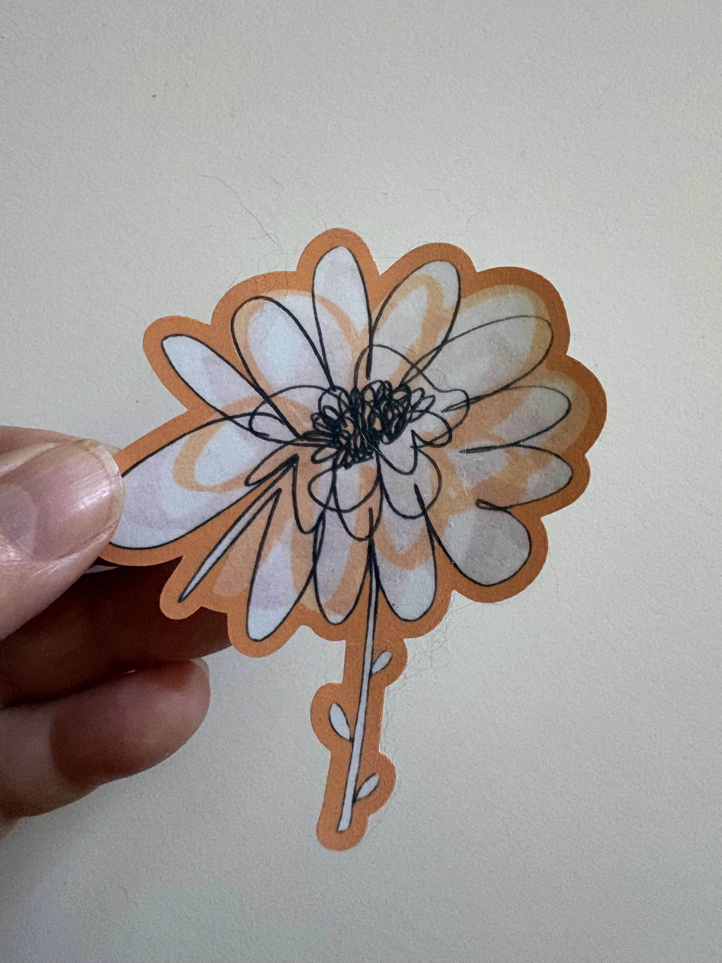 Scribbled Bloom Sticker