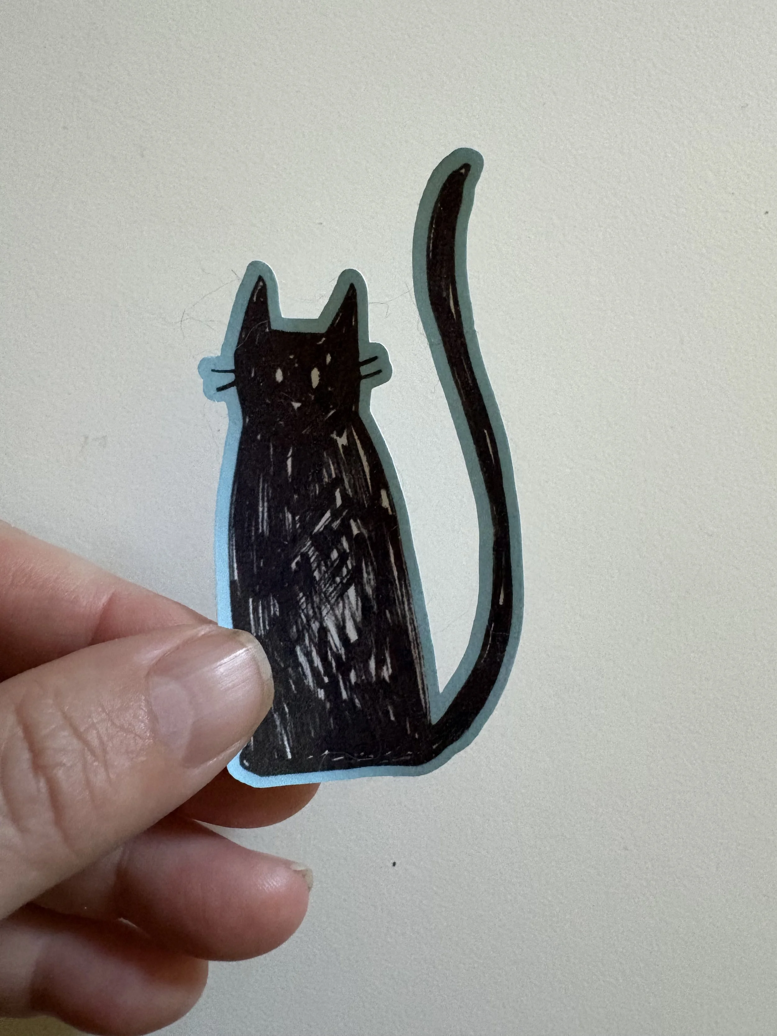 Cat Has the Blues Sticker