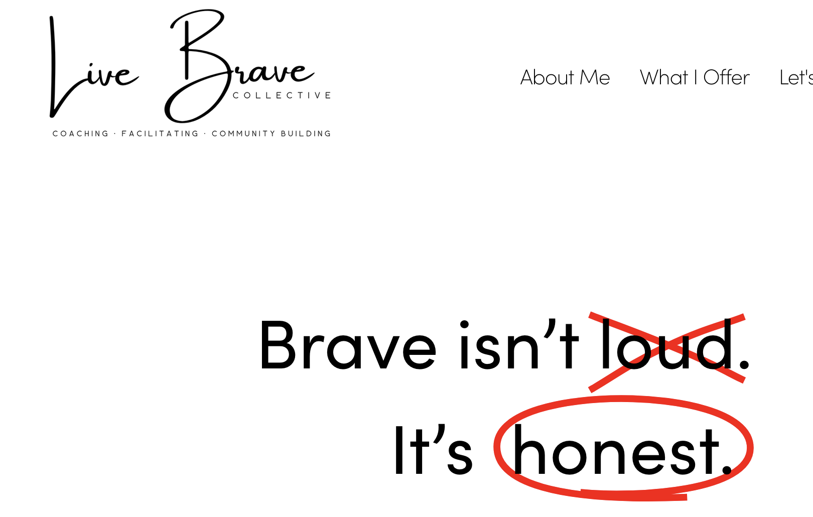 Live Brave Collective Website