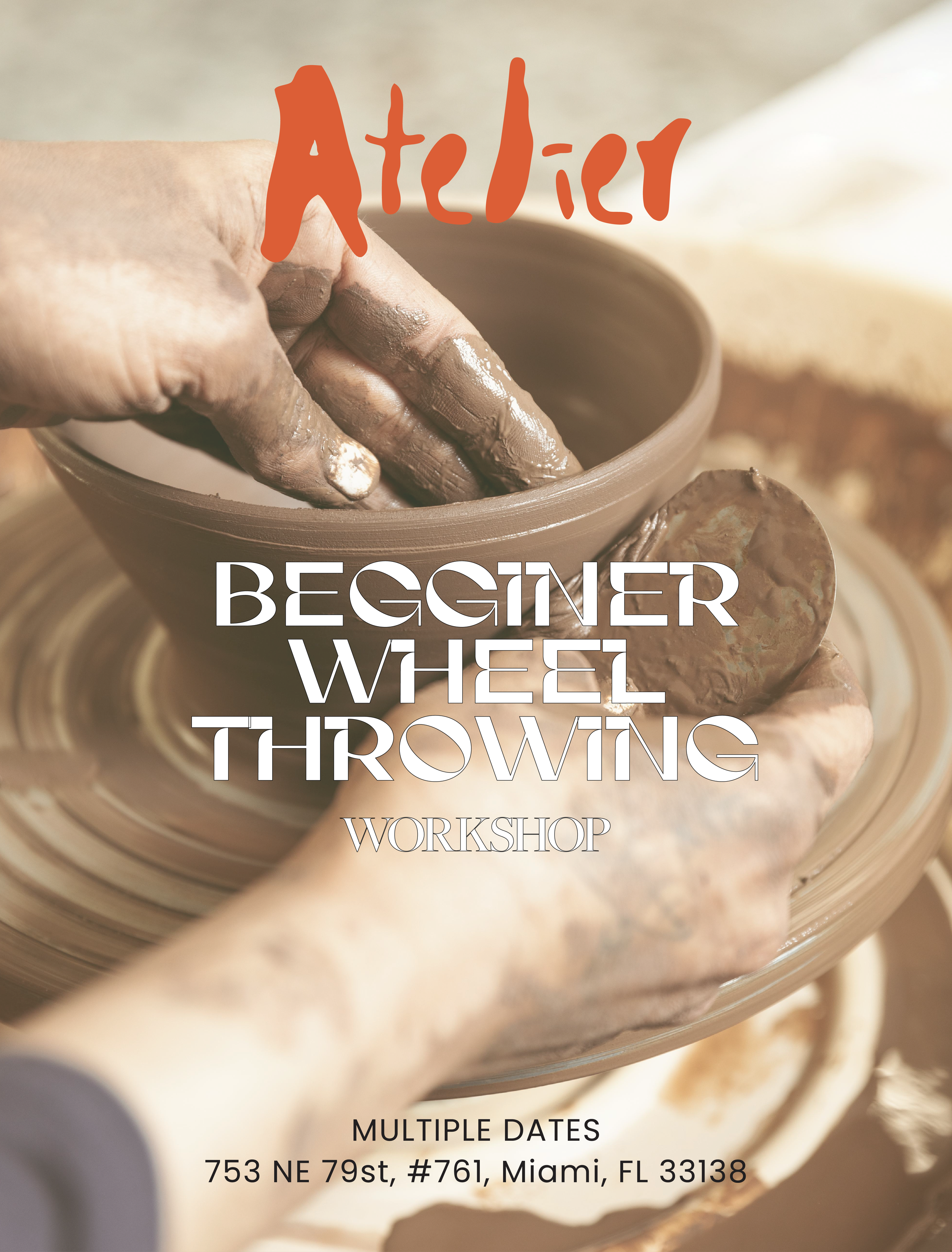 Wheel Throwing — Beginner Class (Pick your date )