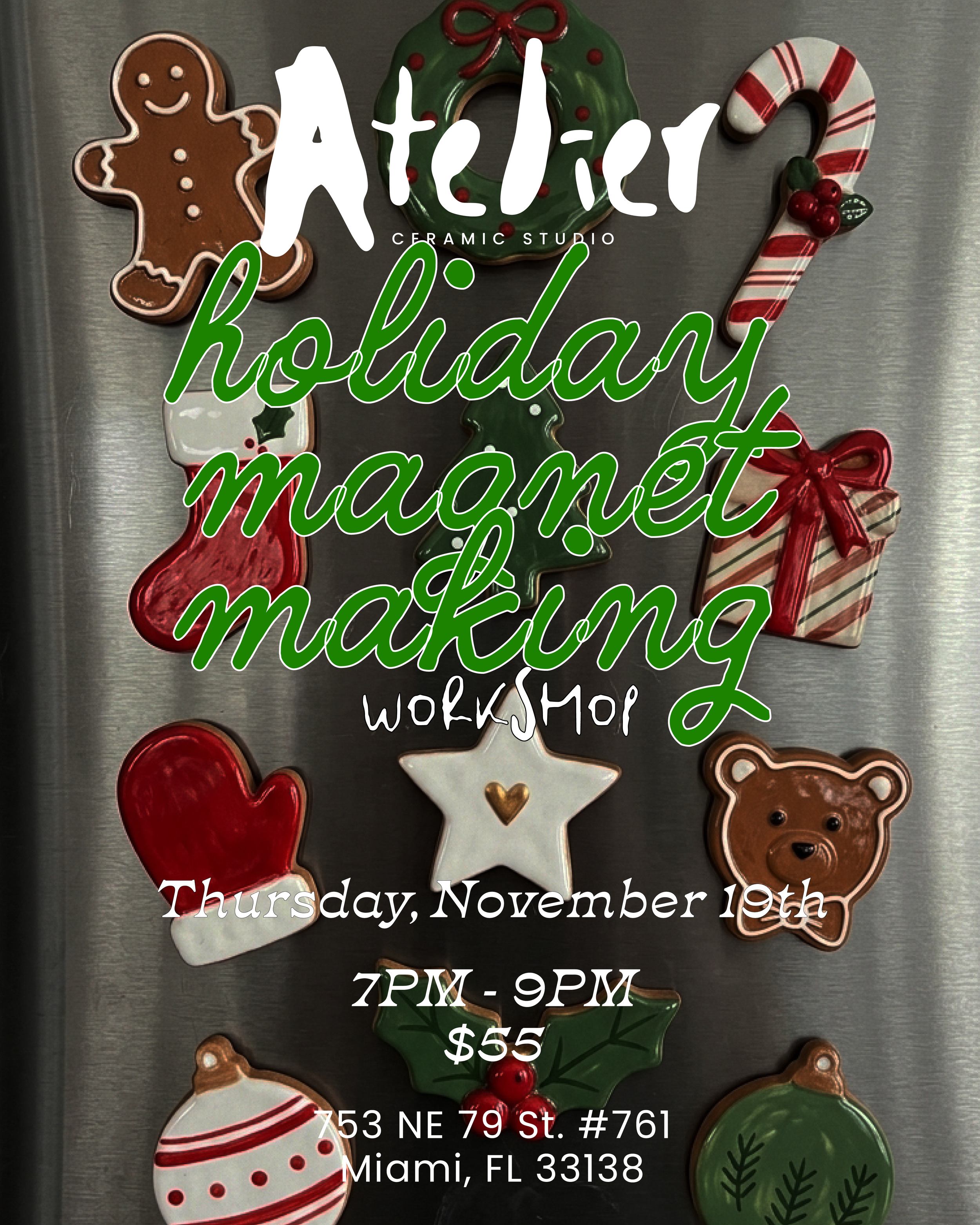 Handmade Magnets · Thursday, November 19th · 7:00–9:00 PM