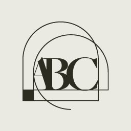 Logo with stylized letters 'ABC' inside overlapping geometric shapes.