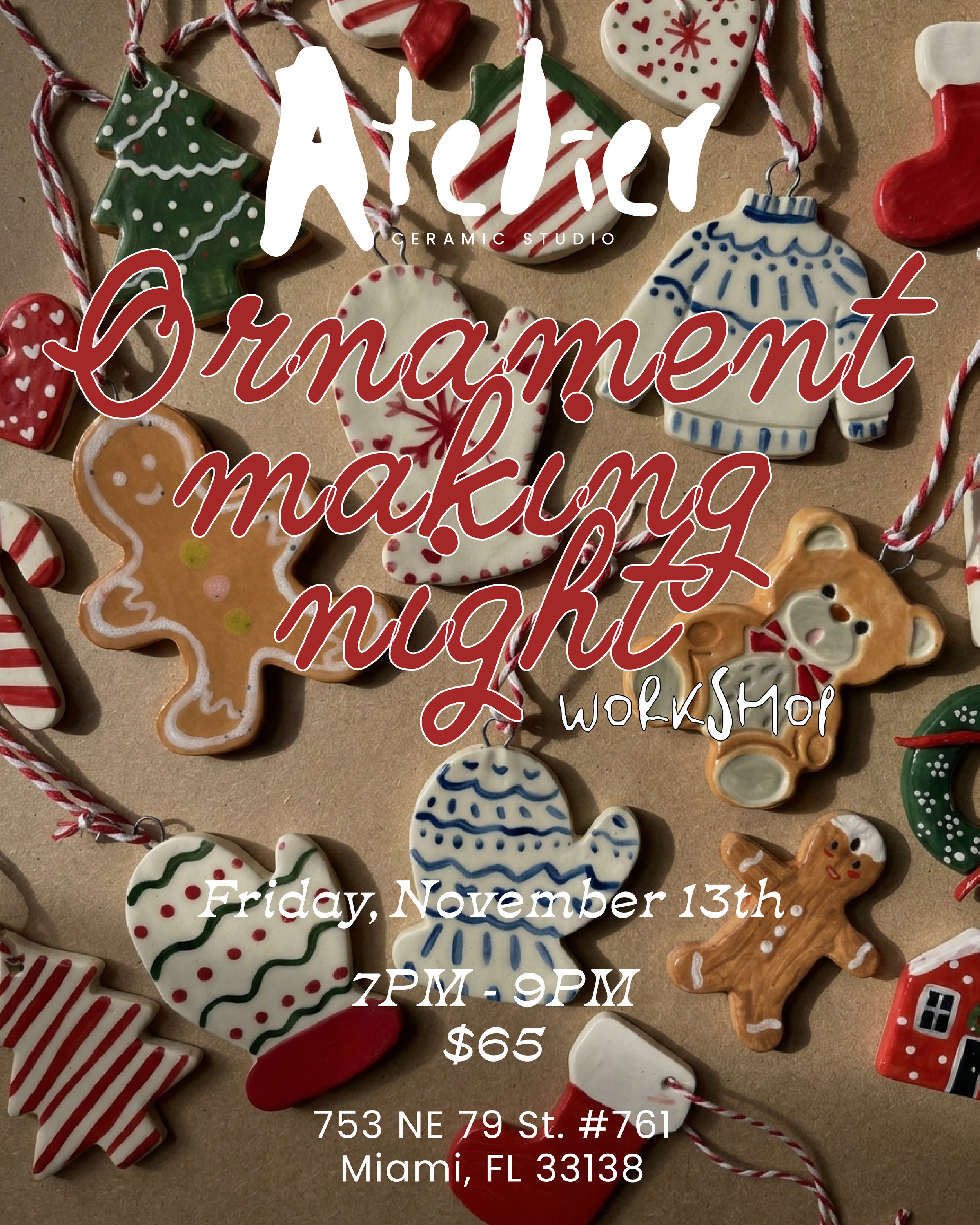 Ornament Night · Friday, November 13th · 7:00–9:00 PM