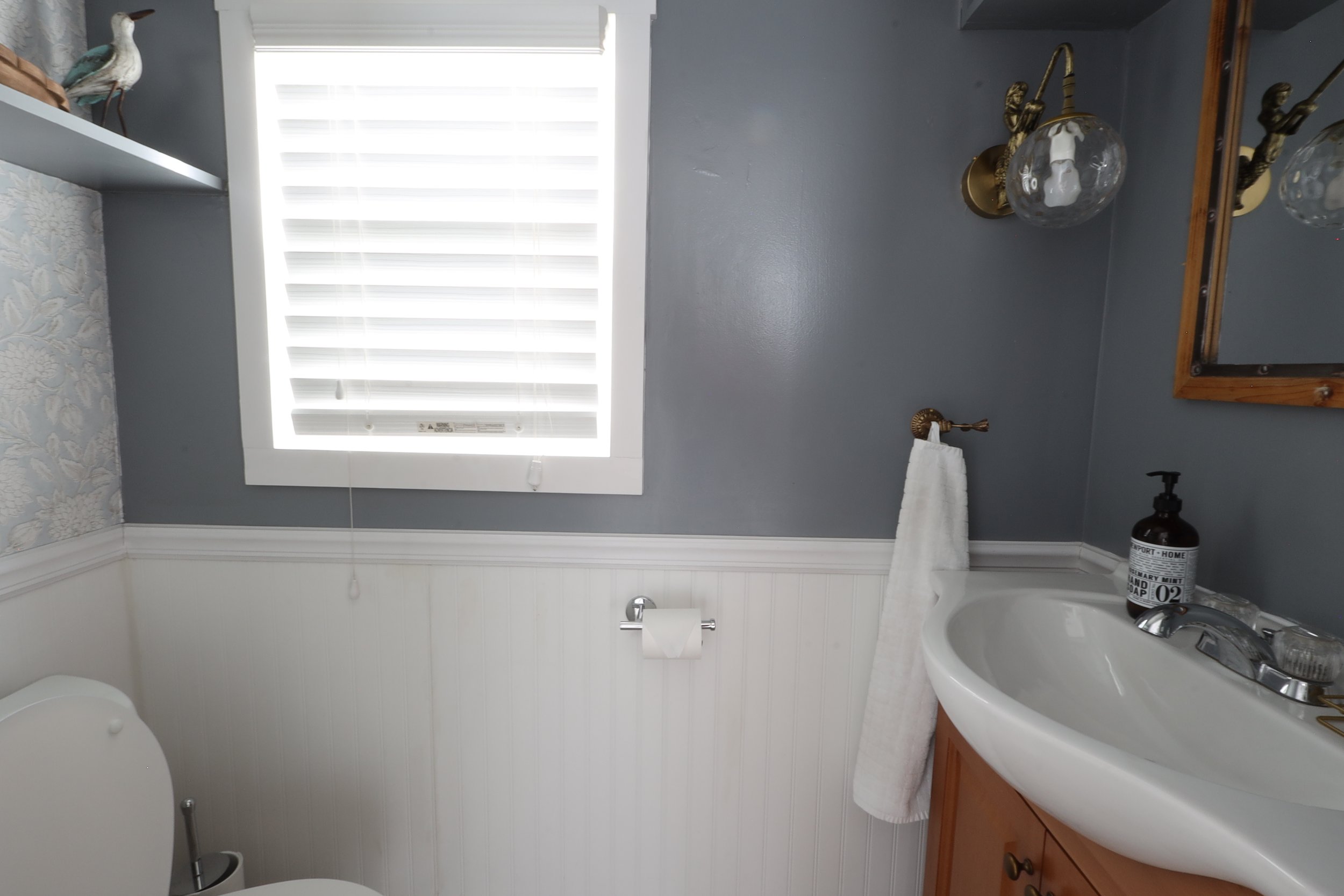 Half bath on the first floor