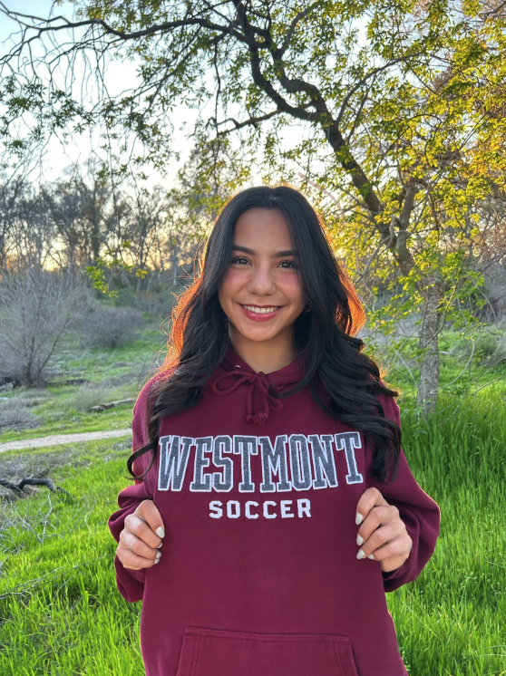 Athlete announcing commitment to NCAA college for women's soccer