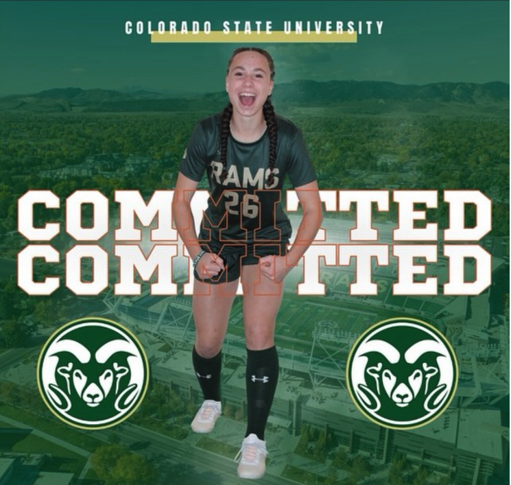 Athlete announcing commitment to NCAA Division1 college for soccer